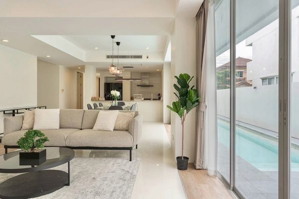 🏡 Courtyard Villa Rama 9 – Wongwaen Project | Single house pool villa Modern style, large size, ready to move in ✨
