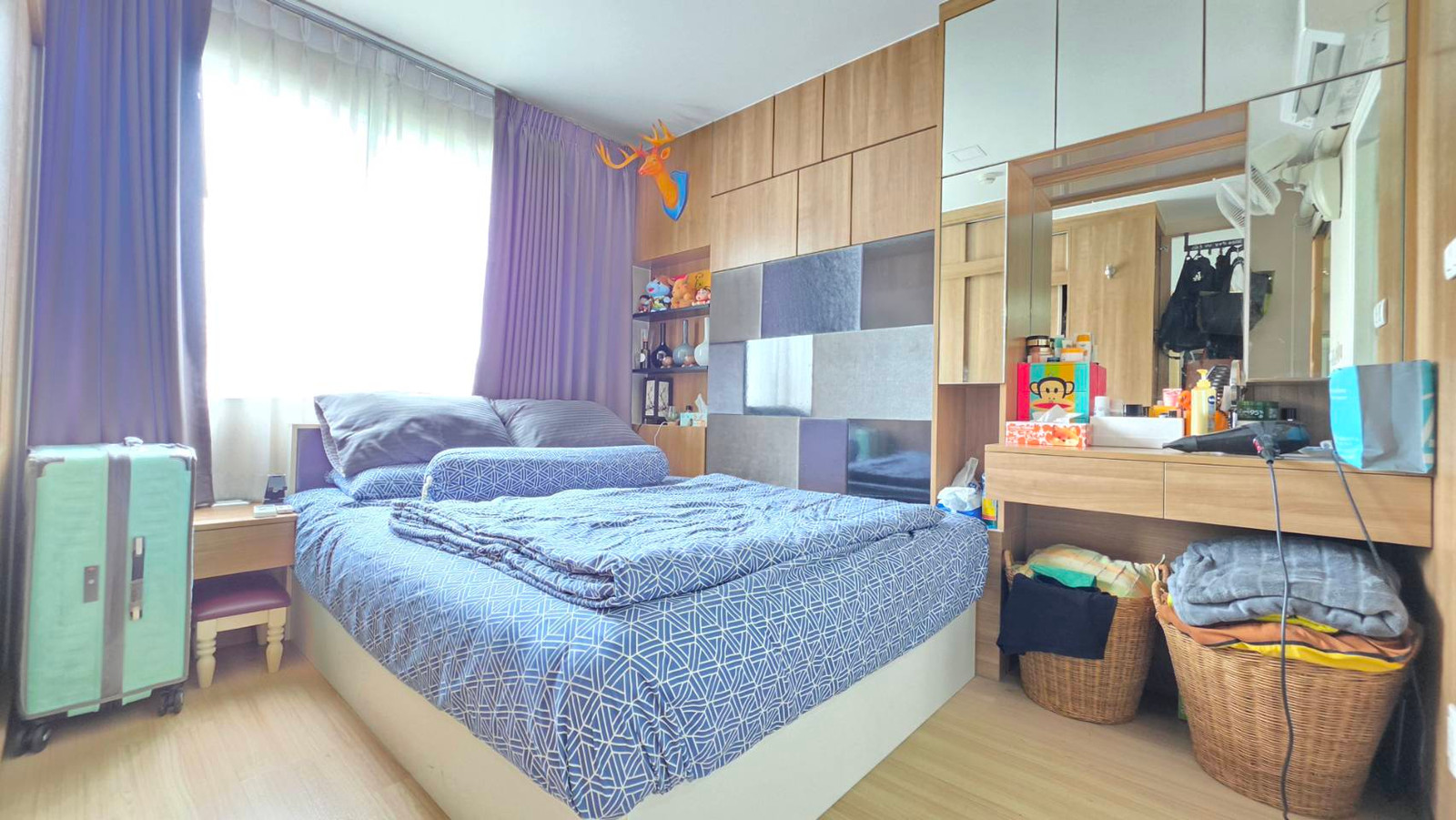 For sale maple ratchada 19, size 27.88 sq m, 4th floor, balcony facing north.