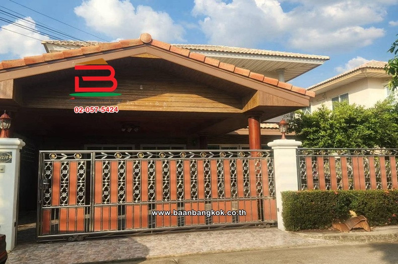 บ้านเดี่ยว 2 ชั้น เนื้อที่ 58.7 ตร.ว. ศุภาลัย พาร์ควิลล์ วงแหวน-ราชพฤกษ์ ถนนสะพานนนทบุรี-บางบัวทอง ตำบลลำโพ อำเภอบางบัวทอง นนทบุรี