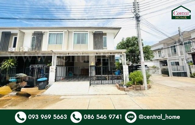 Townhouse Pruksa Ville 80 Thakham-Rama 2 corner house.
