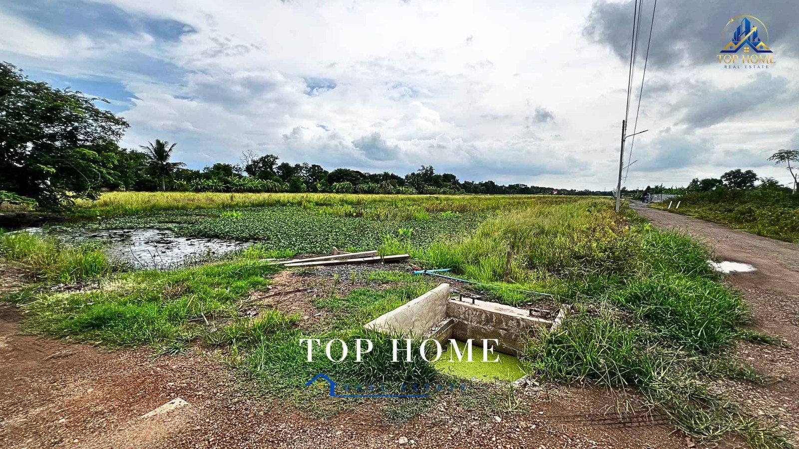 🔥 **Urgent sale! Land 1 rai 54.2 sq m., Nong Suea, Pathum Thani** 🔥✨ 📍 **Next to the road along Khlong Ann between Khlong 10–11** 📜 **Red Garuda title deed Ready to transfer ownership** – รูปที่ 3
