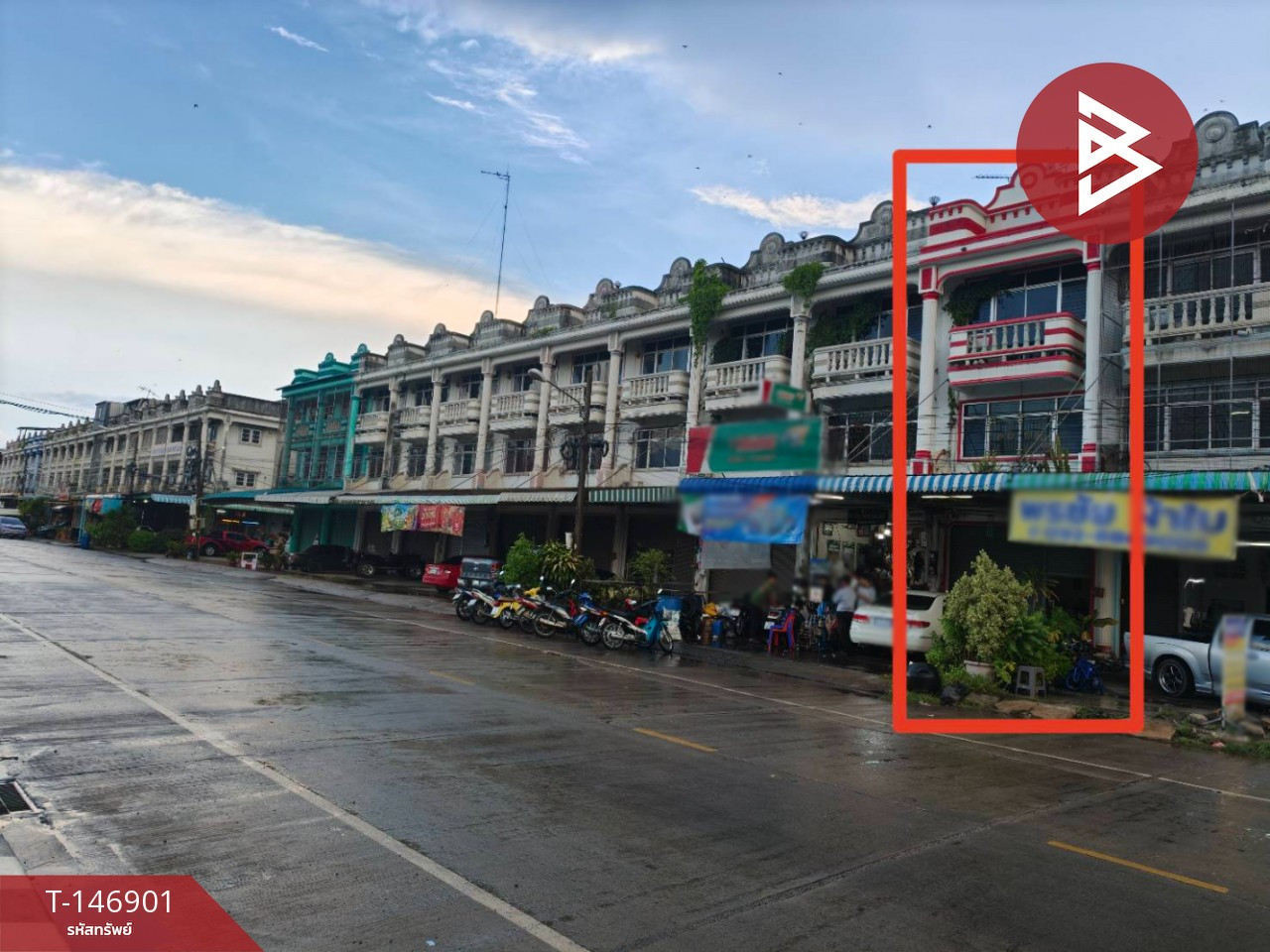 3-story commercial building for sale, Phanom Land and House Village, Chachoengsao. – รูปที่ 2