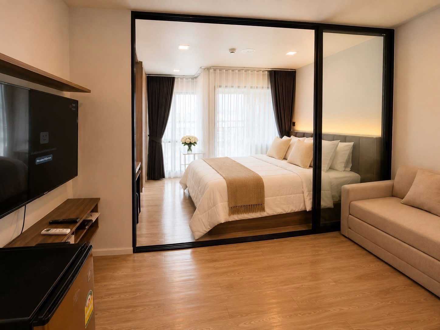 ด่วน  Kave Town Space ห้องสวยคอนโดติด ม.กรุงเทพ โครงการหน้าสุด  ติดกับมิงเกิ้ลมอลล์ – รูปที่ 3