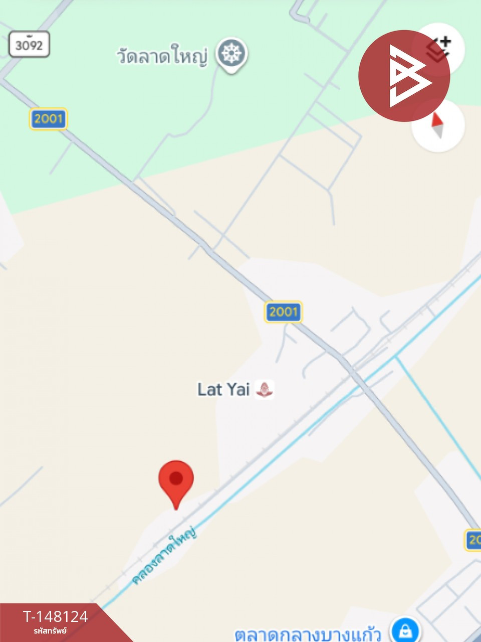Land for sale, area 1 rai, Lat Yai, Samut Songkhram. – รูปที่ 3