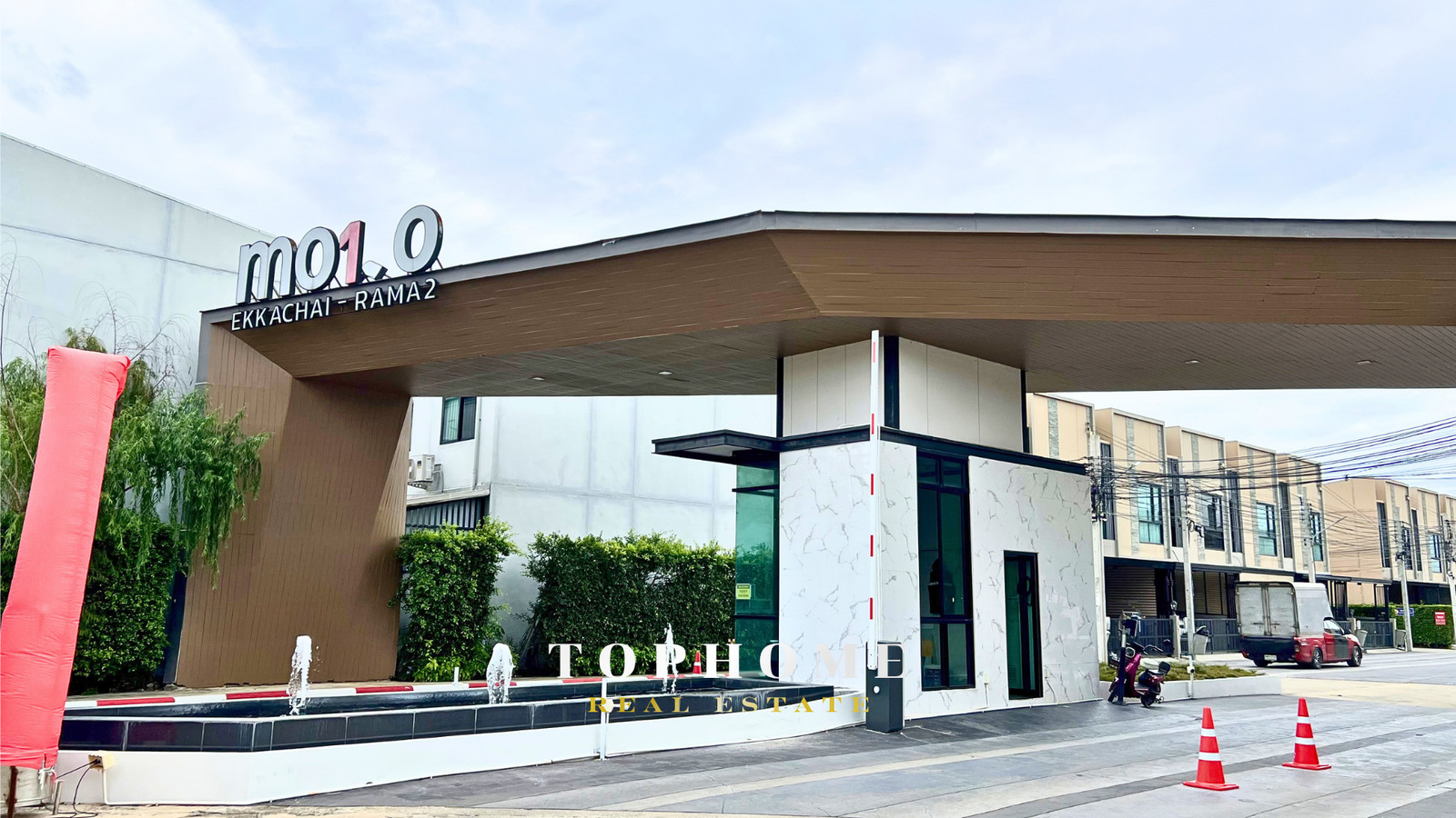 🔥 Urgent sale! 2-story townhome, 20 sq m, Mono Ekkachai-Rama 2 project 🔥 🏡 House in front of the garden, in front of the house, not next to anyone, private. – รูปที่ 2