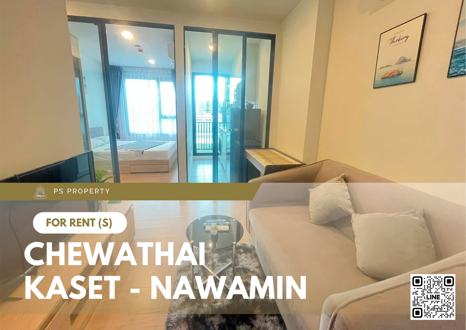 ให้เช่า 🔥 Chewathai Kaset - Nawamin 🔥 เฟอร์นิเจอร์ และ เครื่องใช้ไฟฟ้าครบ ใกล้ ม.เกษตรศาตร์บางเขน ให้เช่า 🔥 Chewathai Kaset - Nawamin 🔥 เฟอร์นิเจอร์ และ เครื่องใช้ไฟฟ้าครบ ใกล้ ม.เกษตรศาตร์บางเขน