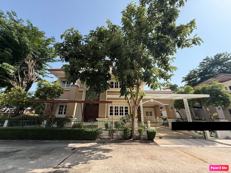 Corner house 115 sq m, 3 bedrooms, 4 bathrooms, 2-story detached house, Canal Ville Srinakarin.