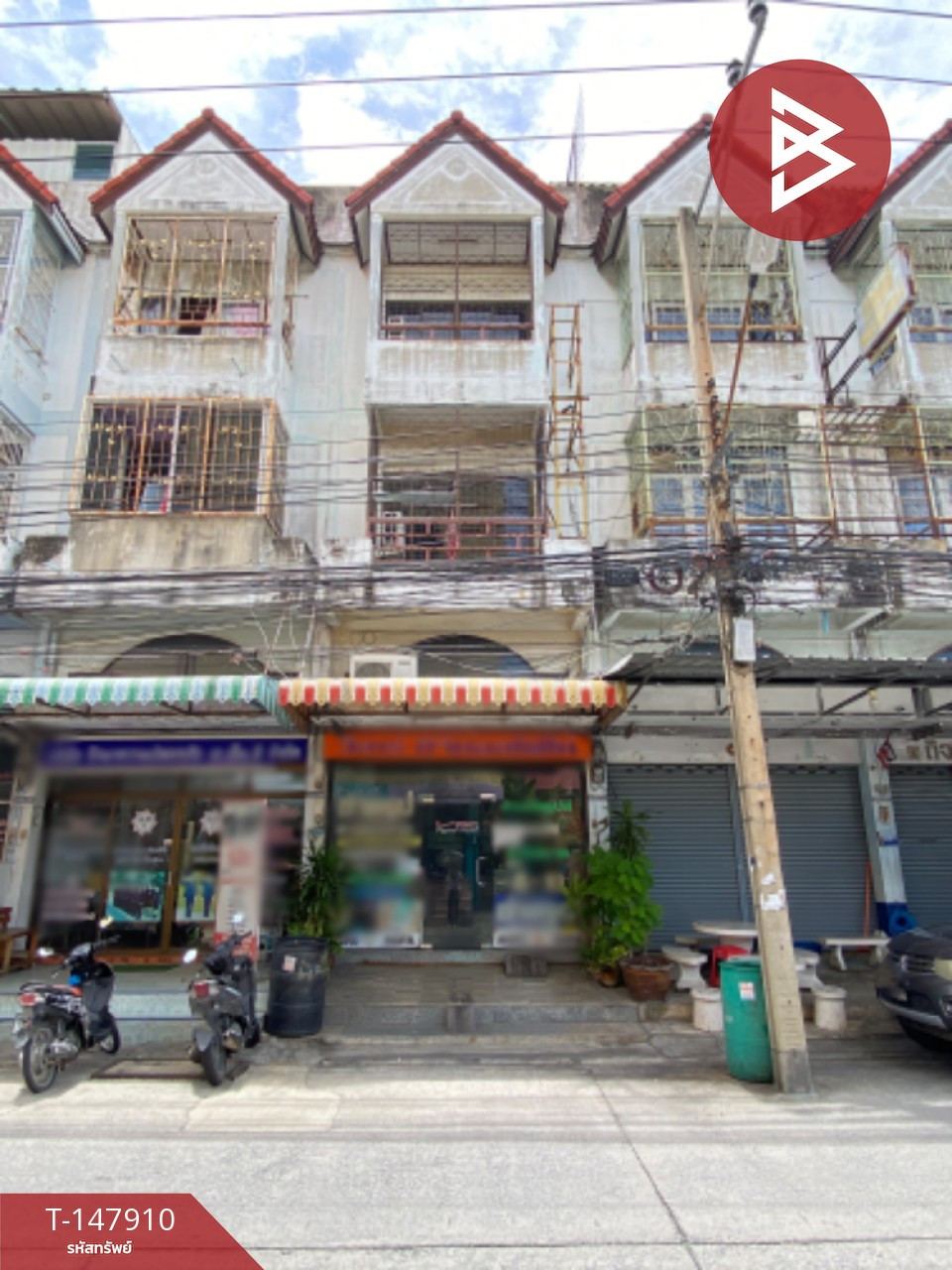 Commercial building for sale Soi Thetsaban Bang Pu 47, tail of the house, Samut Prakan