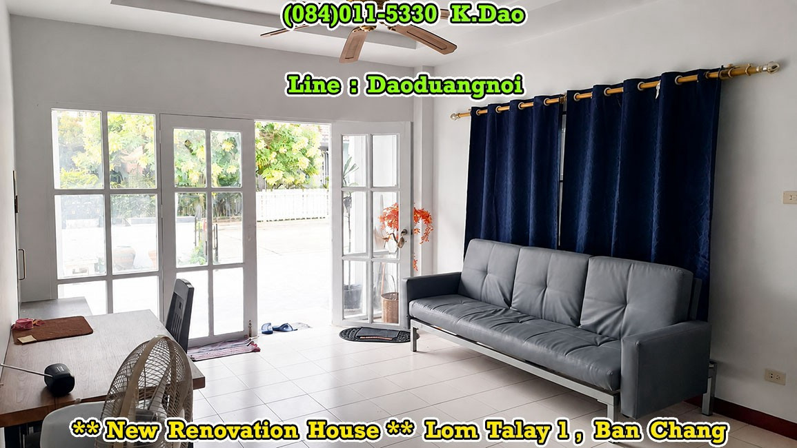 #Lom Talay 1, Ban Chang *** New Renovation House *** Sale / Rent – รูปที่ 2