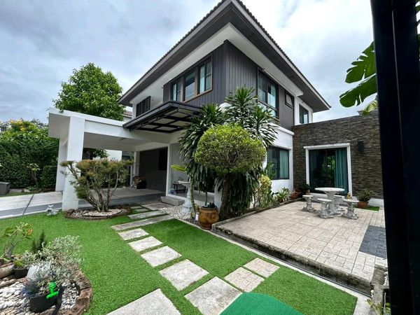 ✨Luxury detached house, good location, near MEGA Bangna - spacious house with 5 bedrooms, complete with furniture and air conditioning.