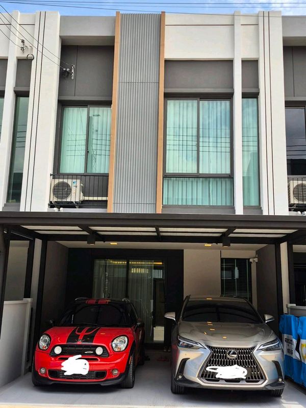 📣2-story townhome for rent, Pleno Sukhumvit Bangna 4 | PLENO SUKHUMVIT BANGNA 4 🏡near MEGA Bangna 800 m.*🛒🛍 and the expressway entrance and exit point. Surrounded by complete amenities With furniture ✅️
