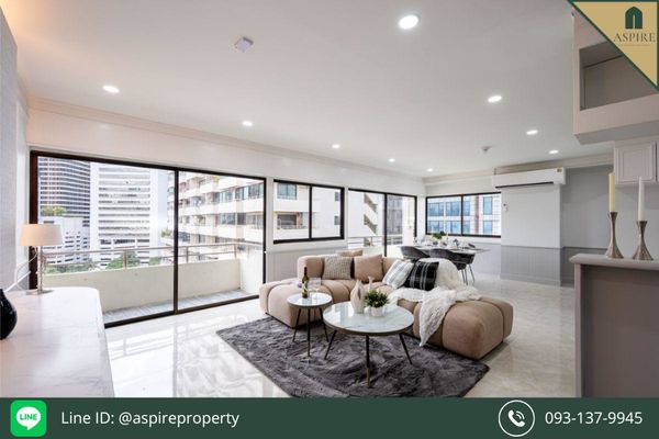 [For Sale] Saranjai Mansion, Fully Furnished and Renovated unit, Sukhumvit Soi 6, Only 200 m. to BTS Nana