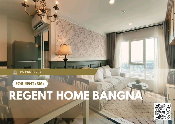 ให้เช่า ✨ Regent home bangna ✨ 2 ห้องนอน เฟอร์นิเจอร์ และ เครื่องใช้ไฟฟ้าครบ ใกล้ BTS บางนา