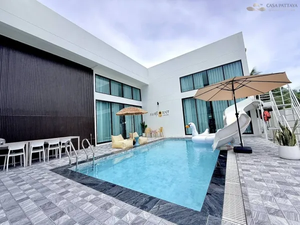 Turnkey 4-Bed Pool Villa & Business in Huay Yai: 8.99M THB