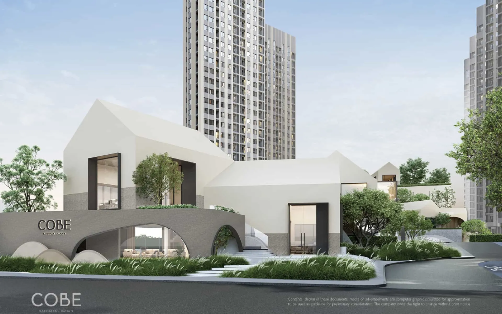 Studio 24.5 ตร.ม. ยูนิตชั้นสูง Fully Furnished ส่วนกลางบน 12 ไร่ | COBE Ratchada-Rama 9 | 3.25 ล้านบาท – รูปที่ 4