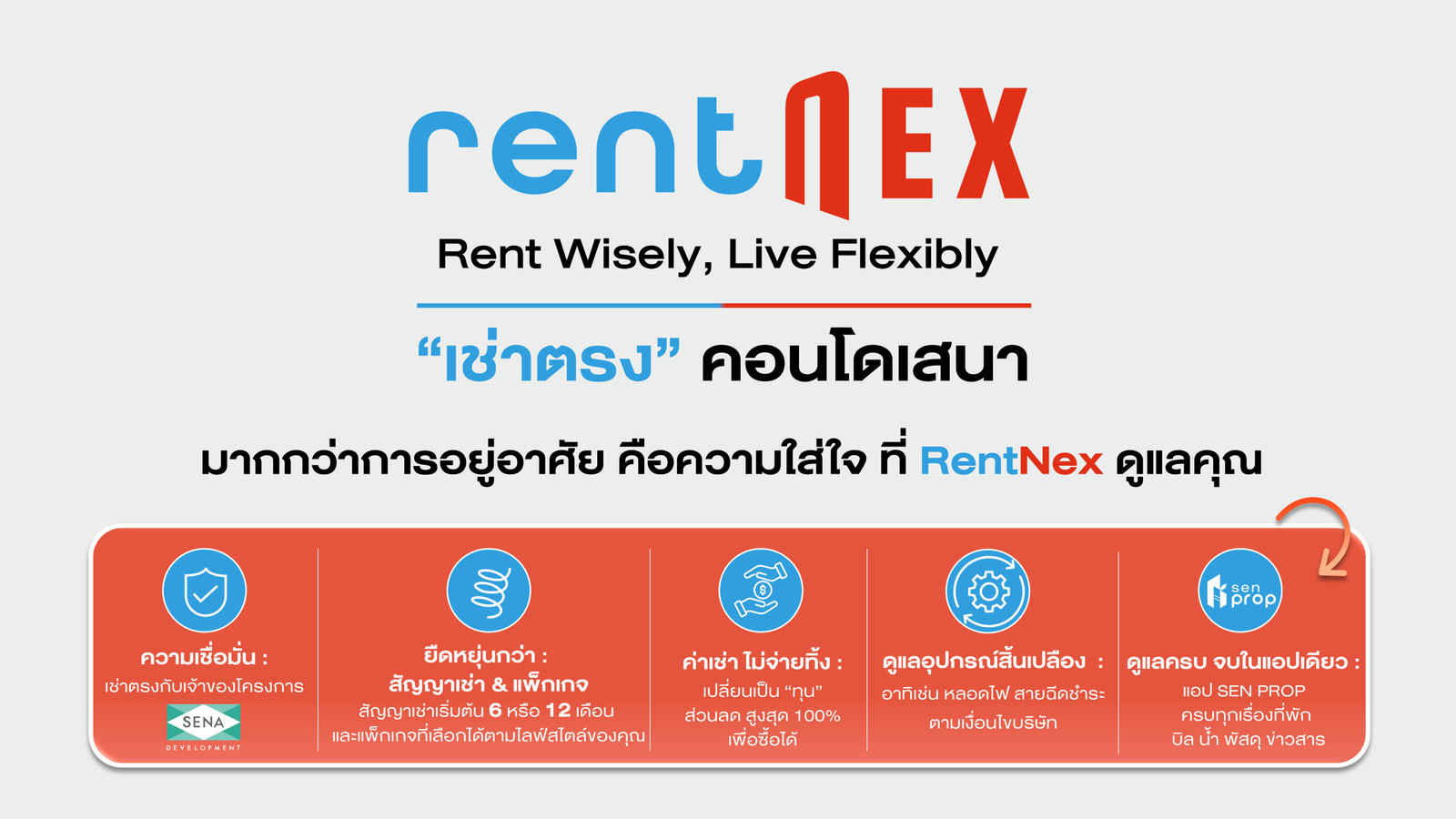 ให้เช่า คอนโดใหม่ Sena Kith Samrong Interchange  1 ห้องนอน 26 ตร.ม 9,000  RentNex By SENA – รูปที่ 2