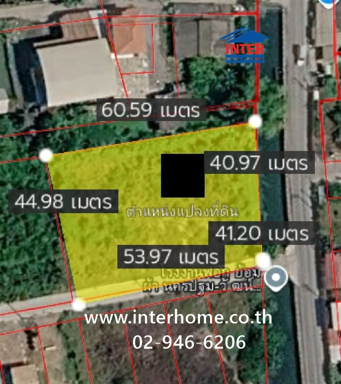 ที่ดินเปล่า 588 ตร.ว. ที่ดิน ใกล้สราญรมย์ รีสอร์ต ซอยบางกระทึก12/3 นครปฐม ถนนพุทธมณฑลสาย4 สามพราน นครปฐม