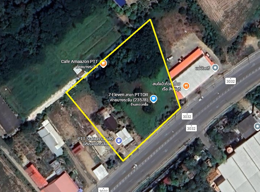 🔥 Urgent! Reduced to 78 million. Land for sale with PTT Station gas station business along with land, Sing Buri Province (company transfer conditions) [Direct deal with  100%] – รูปที่ 2