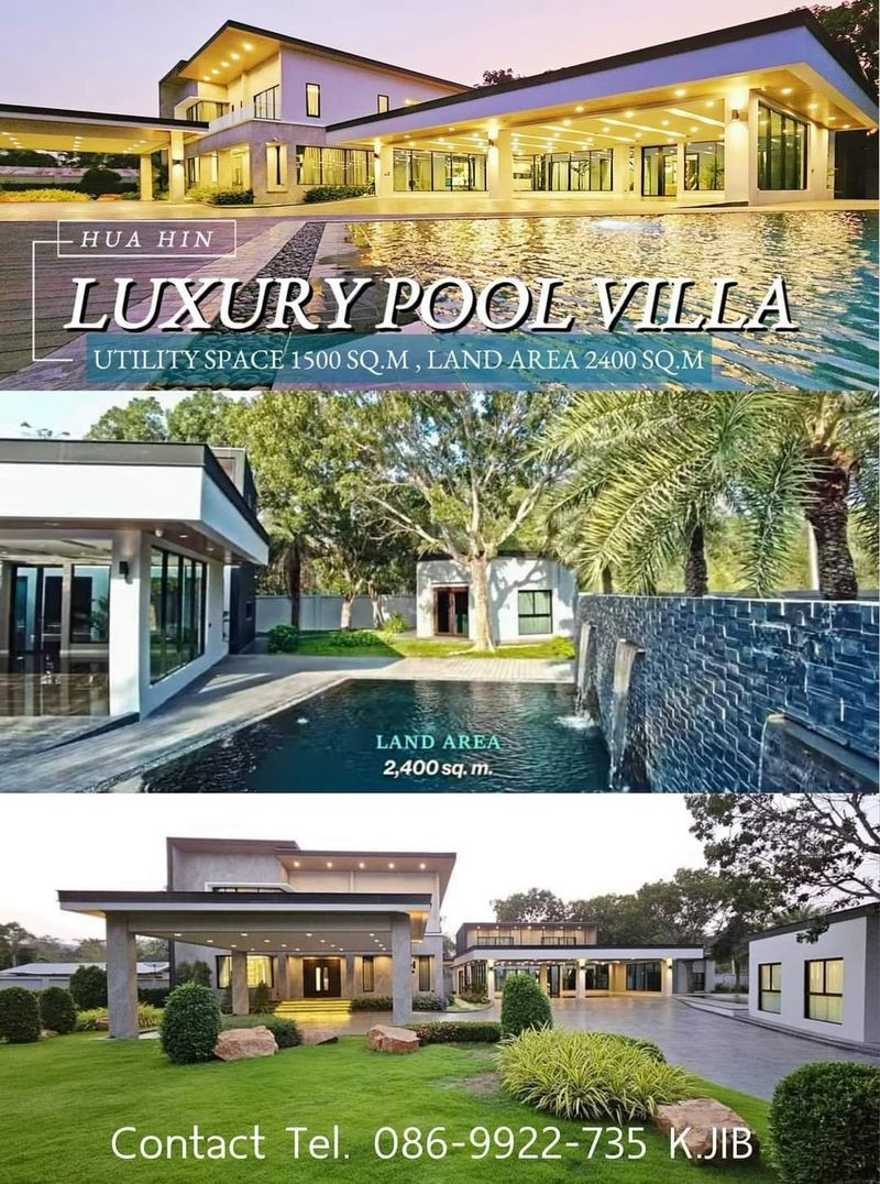Luxurious house for rent, vacation home, Hua Hin, location: Soi Chonprathan 12, Hua Hin District, fully furnished, able to move in immediately. Luxurious house for rent, vacation home, Hua Hin, location: Soi Chonprathan 12, Hua Hin District, fully furnished, able to move in immediately.