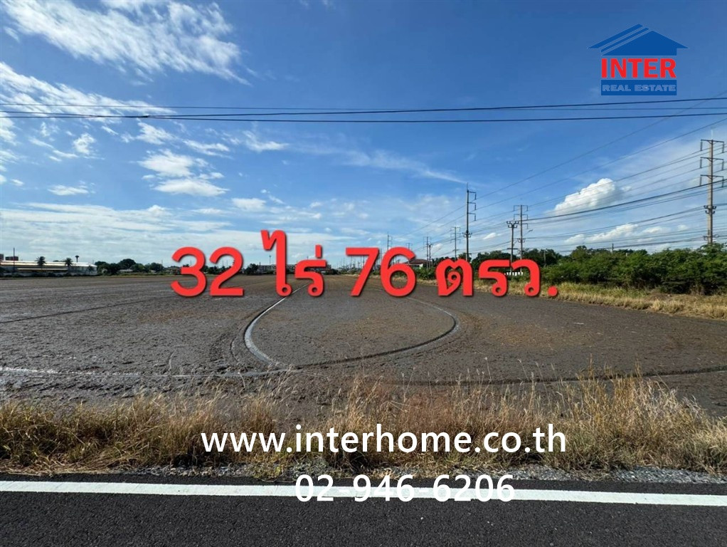 ที่ดินเปล่า 32 ไร่ 76 ตร.ว. ให้เช่าที่ดินแปลงใหญ่ ทำเลศักยภาพ อำเภอไทรน้อย จังหวัดนนทบุรี ใกล้โชว์รูม แสงฟ้าอีซูซุเซลส์ สี่แยกไฟแดง ถนนไทรน้อย-สุพรรณบุรี ไทรน้อย นนทบุรี – รูปที่ 4