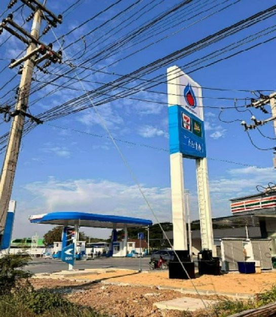 🔥 Urgent! Reduced to 78 million. Land for sale with PTT Station gas station business along with land, Sing Buri Province (company transfer conditions) [Direct deal with  100%]