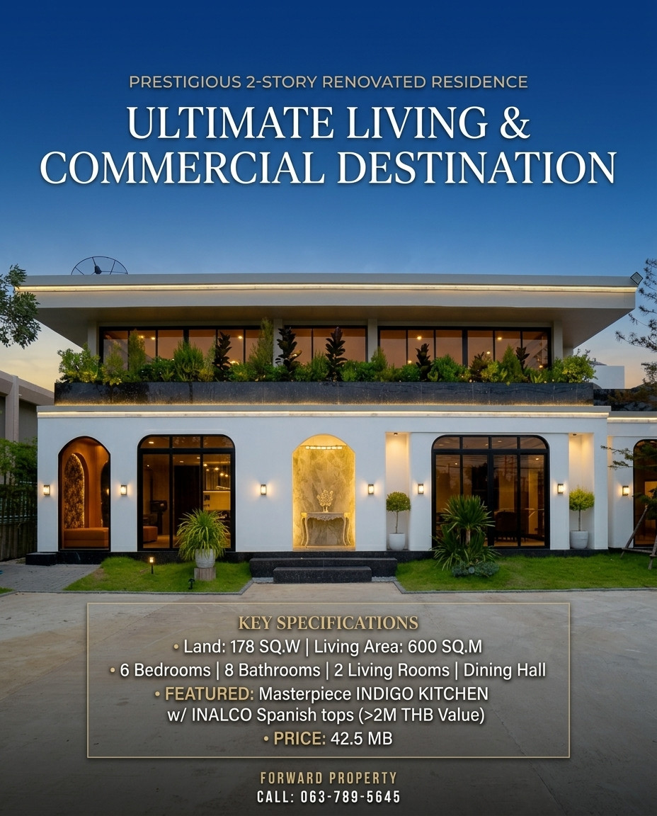 LUXURY RENOVATED HOUSE FOR SALE | 2-story detached house, newly renovated, on large land 178 sq m. Bearing-La Salle-Sukhumvit 107 LUXURY RENOVATED HOUSE FOR SALE | 2-story detached house, newly renovated, on large land 178 sq m. Bearing-La Salle-Sukhumvit 107