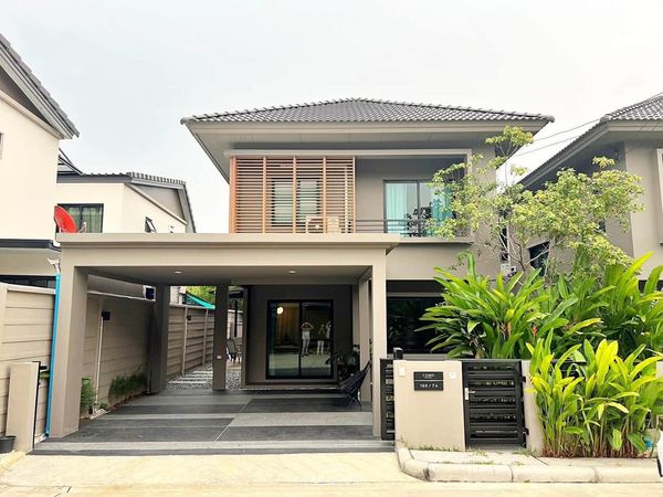 Single house for rent, Areeya Como Botanica Bangna 1 | Fully furnished, ready to move in.