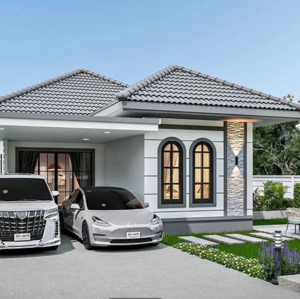บ้านเดี่ยว สร้างใหม่ นาป่า ราคาถูก