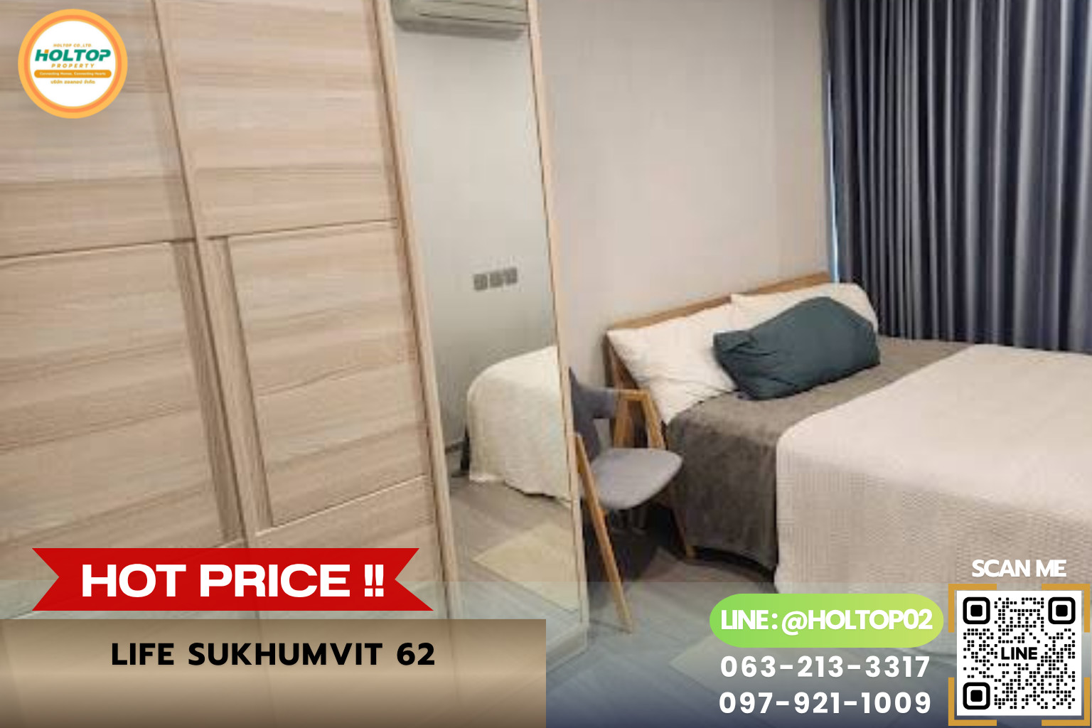 #MN008774 ให้เช่าคอนโด Life Sukhumvit 62 #MN008774 ให้เช่าคอนโด Life Sukhumvit 62