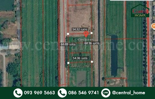 Empty land 2 rai 2 ngan Rangsit Khlong 7 suitable for investment. Rangsit-Nakhon Nayok Rd.