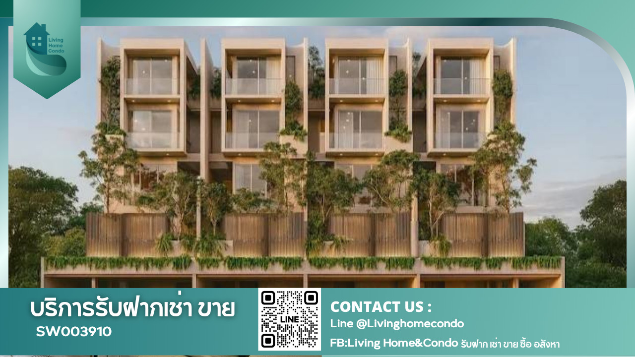 Newly built townhome for sale, 4.5 floors, with private elevator, Luka Courtyard Ekamai project, close to Ekamai, just 1 minute, convenient location for travel - SW003910 Newly built townhome for sale, 4.5 floors, with private elevator, Luka Courtyard Ekamai project, close to Ekamai, just 1 minute, convenient location for travel - SW003910