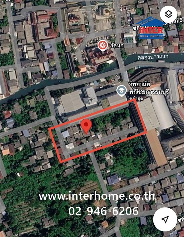 Land + building 810 sq m. Land + building Near Thonburi Commercial College, Soi Bang Waek 3, Charansanitwong Road. Phanitchayakarn Thonburi Road, Phasi Charoen District, Bangkok – รูปที่ 2