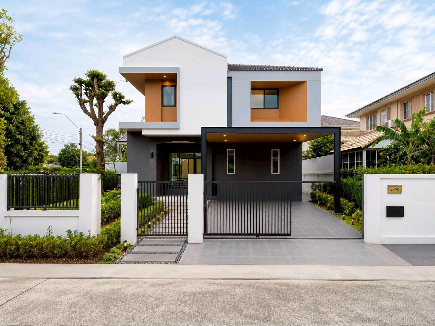 🔥🔥Reduced 2,500,000 baht, detached house, Hybrid Home, large land, reduced to only 8,490,000 baht‼️‼️ 💫Single house for sale, Chaiyapruek, Bang Bua Thong💫 🏡Single house, Hybrid Home, large land, 117.6 square wah, house facing north. Bang Bua Thong locatio