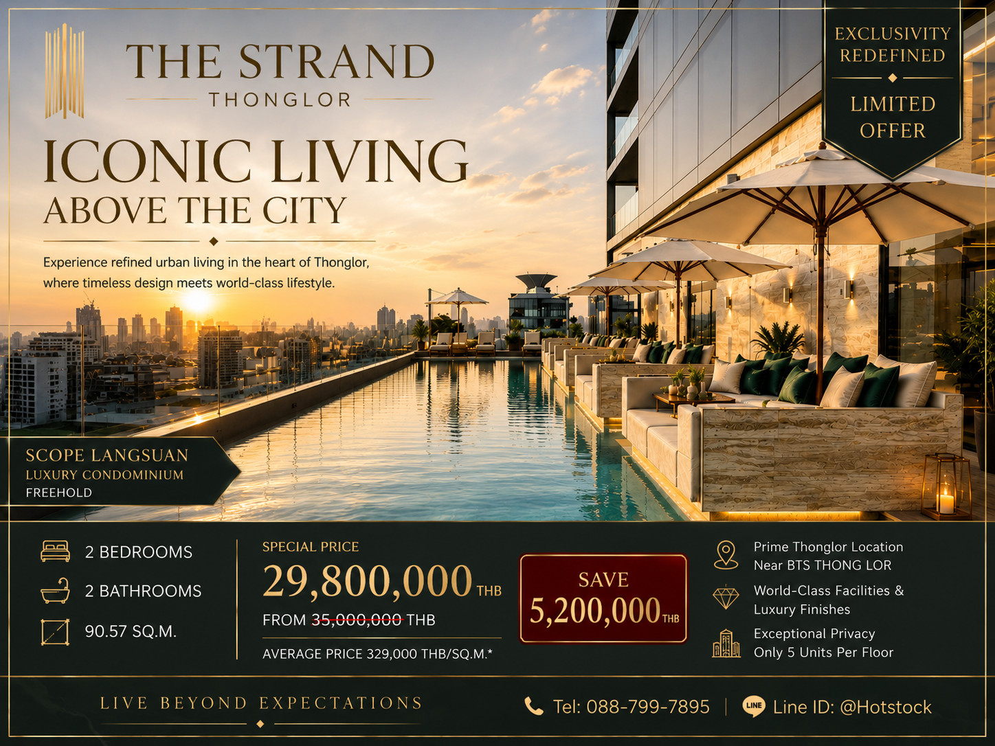 💎 𝐑𝐀𝐑𝐄 𝐓𝐇𝐎𝐍𝐆𝐋𝐎𝐑 𝐃𝐄𝐀𝐋 💎 | 𝐓𝐇𝐄 𝐒𝐓𝐑𝐀𝐍𝐃 𝐓𝐇𝐎𝐍𝐆𝐋𝐎𝐑 จาก 35 ล้าน เหลือเพียง 29.8 ล้าน! 2 นอน 90.57 ตร.ม. ประหยัดทันที 5.2 ล้านบาท ✨ 📱 088-799-7895 – รูปที่ 2
