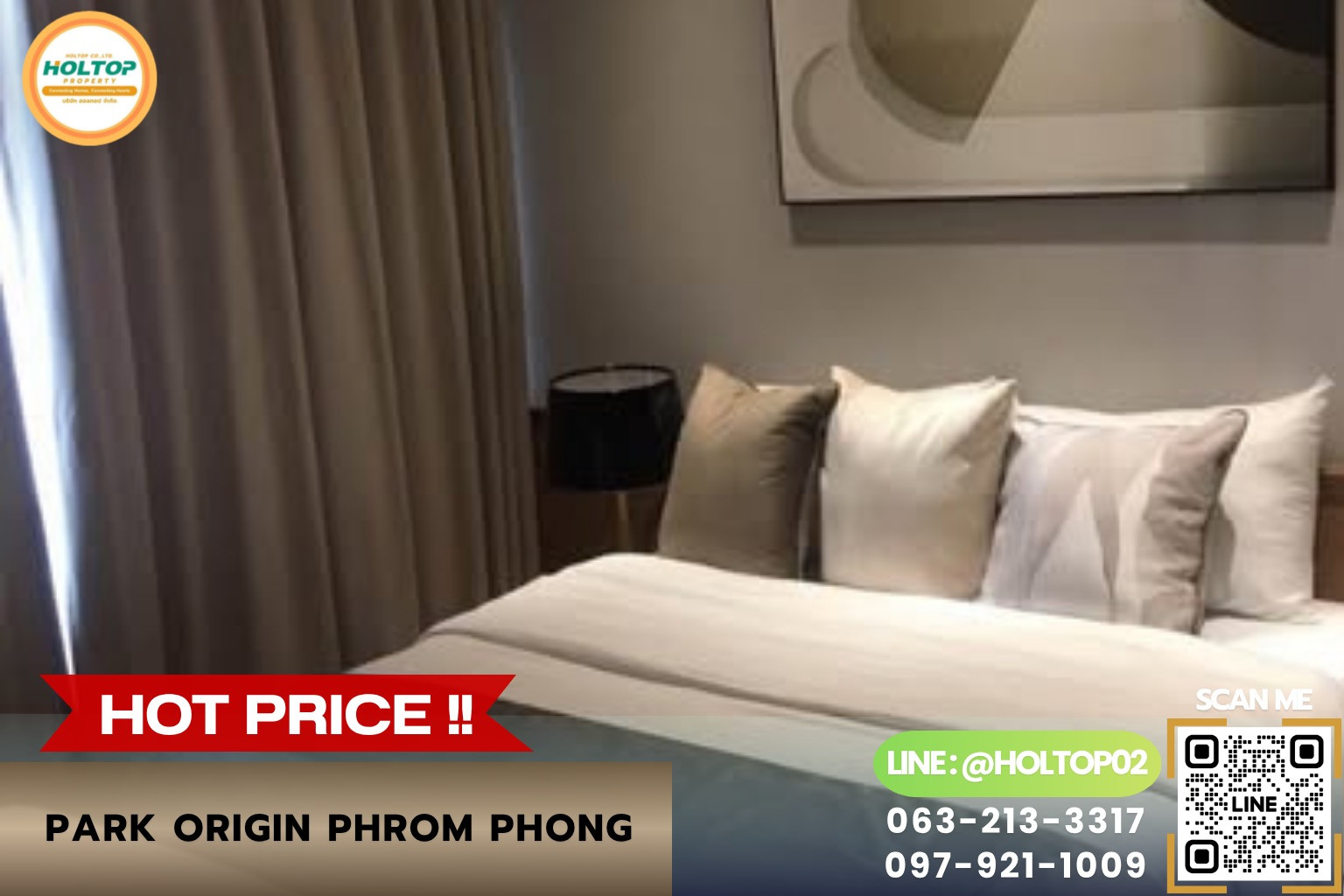 #AA567082 ให้เช่าคอนโด Park Origin Phrom Phong