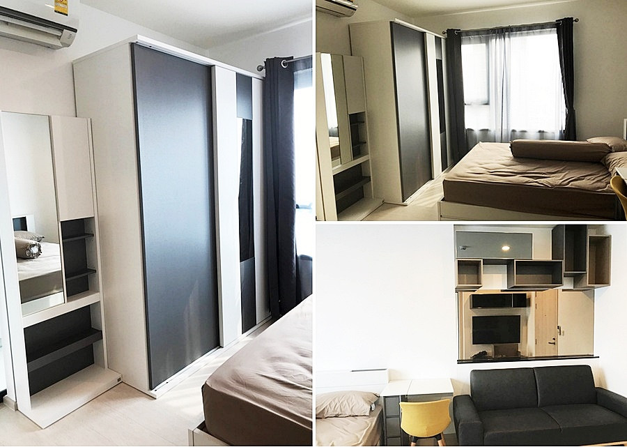 Call : 081-897-6270 For Rent Condo Life Asoke 25 sq.m 34th floor Corner Unit, Rooftop Garden View, Built-in Fully furnished, Ready to move in – รูปที่ 4