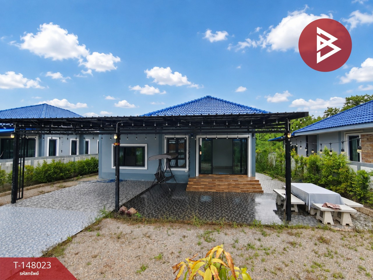 Single-storey detached house for sale, area 99 sq m, new house, Soi 4, Tubua Subdistrict, Ratchaburi.