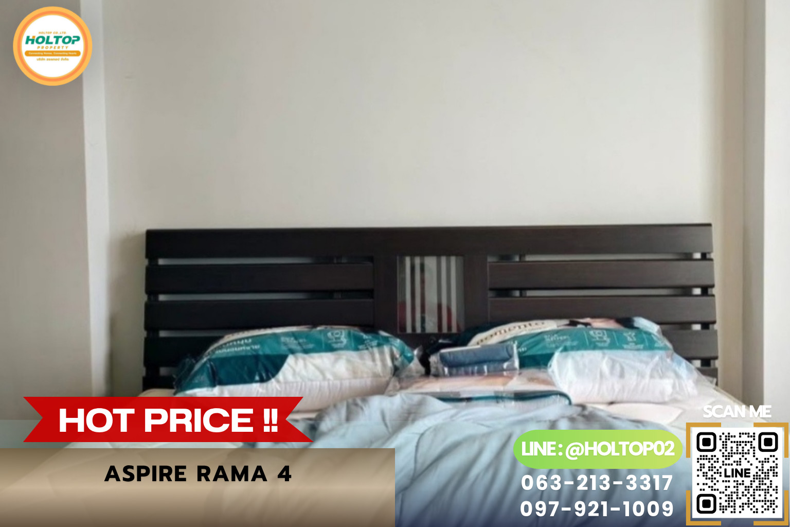#MN029945 ให้เช่าคอนโด Aspire Rama 4
