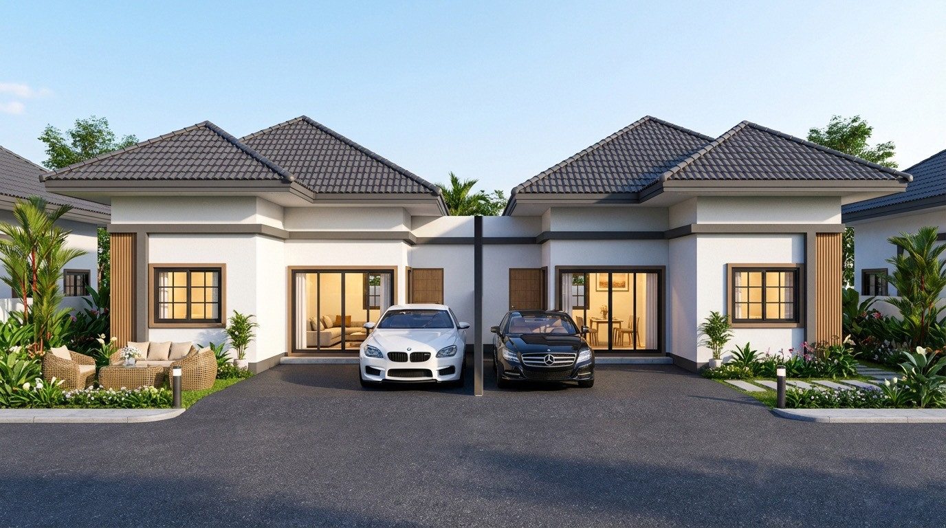 Single house, Map Pong, Phan Thong, Chonburi, cheap price, new house. Single house, Map Pong, Phan Thong, Chonburi, cheap price, new house.