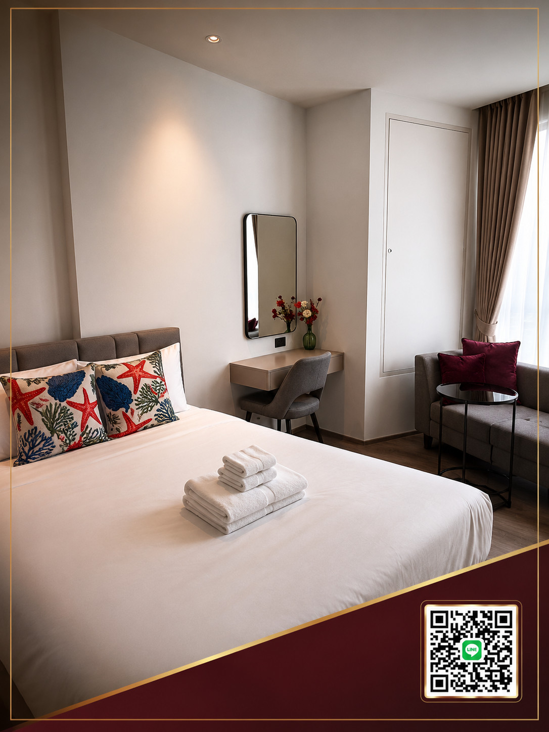 EDGE Central Pattaya | 1 Bedroom 26.09 SQ.M. | Floor 7 | Fully Furnished EDGE Central Pattaya | 1 Bedroom 26.09 SQ.M. | Floor 7 | Fully Furnished