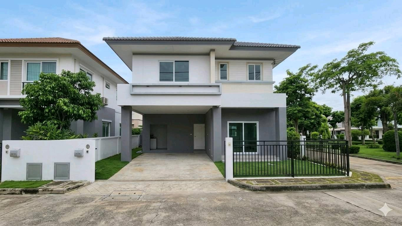 🔥🔥Reduced 600,000 baht, detached house, Hybrid Home, Ratchaphruek-Pinklao location, reduced to only 6,990,000 baht‼️‼️ 💫Single house for sale, Thara, Ratchaphruek-Pinklao💫 🏡Single house, Hybrid Home, Ratchaphruek-Pinklao location. House facing north, comf