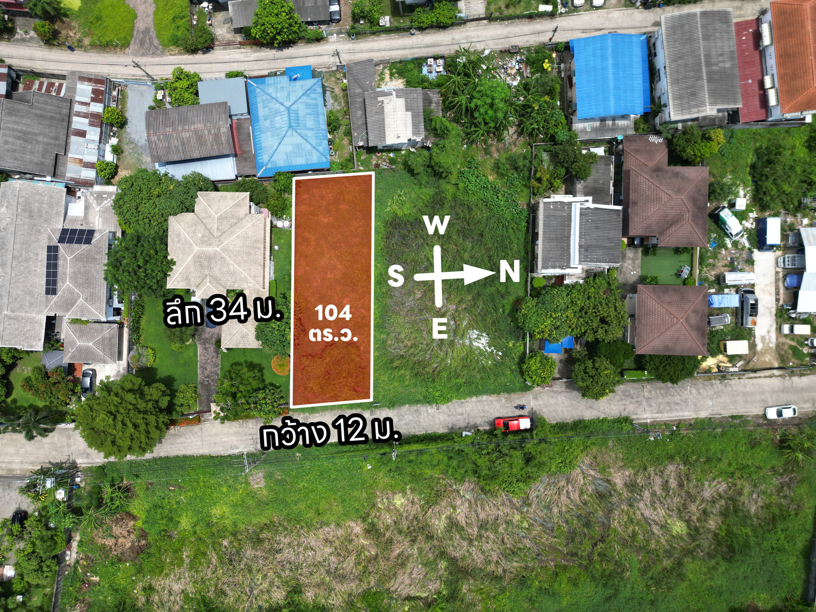 Land already filled, 104 sq m., Soi Bang Kruai-Sai Noi 32. Land already filled, 104 sq m., Soi Bang Kruai-Sai Noi 32.