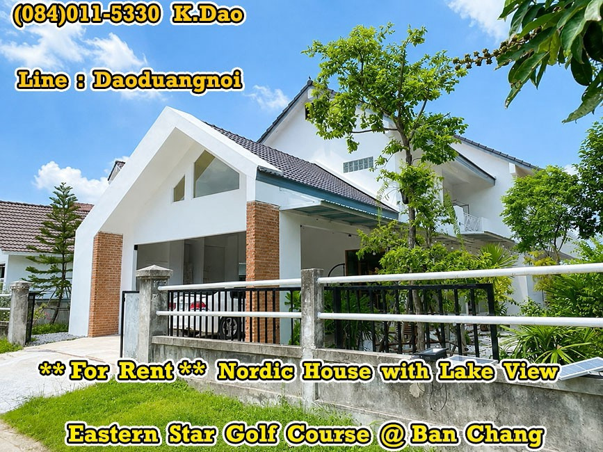 Nordic House with Lake View @Eastern Star Golf Course, Ban Chang