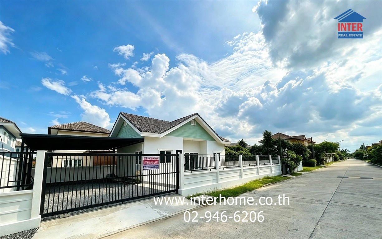 บ้านเดี่ยว 1 ชั้น 84.9 ตร.ว. หมู่บ้านศุภสรร ลำลูกกาคลอง4 ใกล้ตลาดเอซี ลำลูกกาคลอง4 ถนนลำลูกกา ถนนพหลโยธิน ลำลูกกา ปทุมธานี