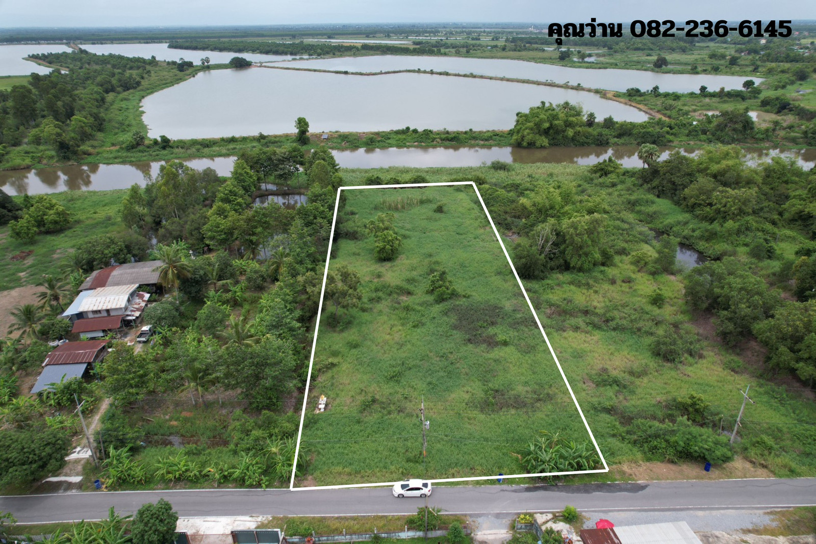 ขายที่ดินติดแม่น้ำนครนายก เนื้อที่ 2 ไร่ 259 ตร.ว. อ.องครักษ์ โฉนดครุฑแดง ด้านหน้าติดถนนชุมชน