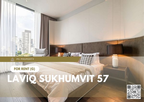 For Rent 📍 LAVIQ Sukhumvit 57 📍 2 bedrooms, 2 bathrooms, fully furnished and equipped with appliances. Near BTS Thong Lo.