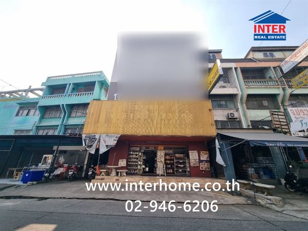 Commercial building, 4 floors, 33.3 sq m. Commercial building, Soi Rangsit-Pathum Thani 3, Phahonyothin Road, Rangsit-Pathum Thani Road, Thanyaburi, Pathum Thani.