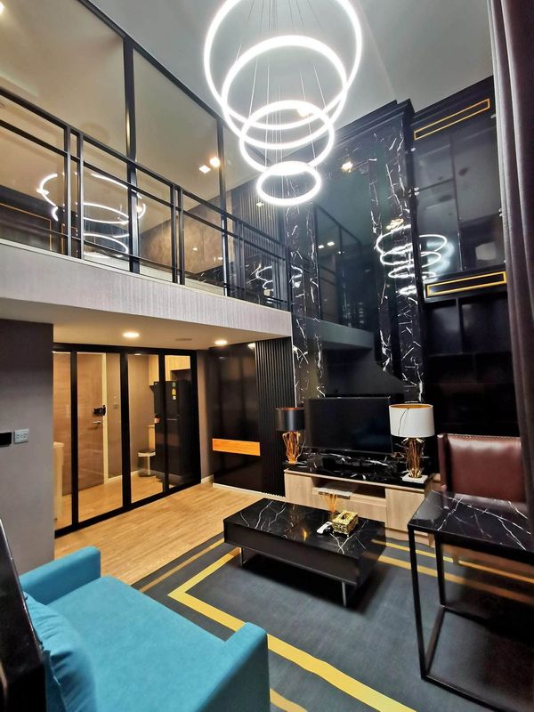 🌅 Duplex เพดานสูง 4.4 ม. ชั้น 17 วิวโค้งแม่น้ำเจ้าพระยา ✨ 42.33 ตร.ม. | Modiz Sukhumvit 50 | Shuttle BTS อ่อนนุชฟรี | 25,000 บ./เดือน