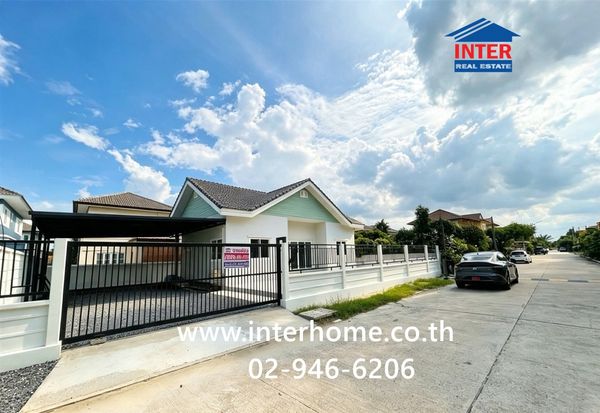 Single house, 1 floor, 84.9 sq m, Supasan Village, Lam Luk Ka Khlong 4, near AC Market, Lam Luk Ka Khlong 4, Lam Luk Ka Road, Phahon Yothin Road, Lam Luk Ka, Pathum Thani.