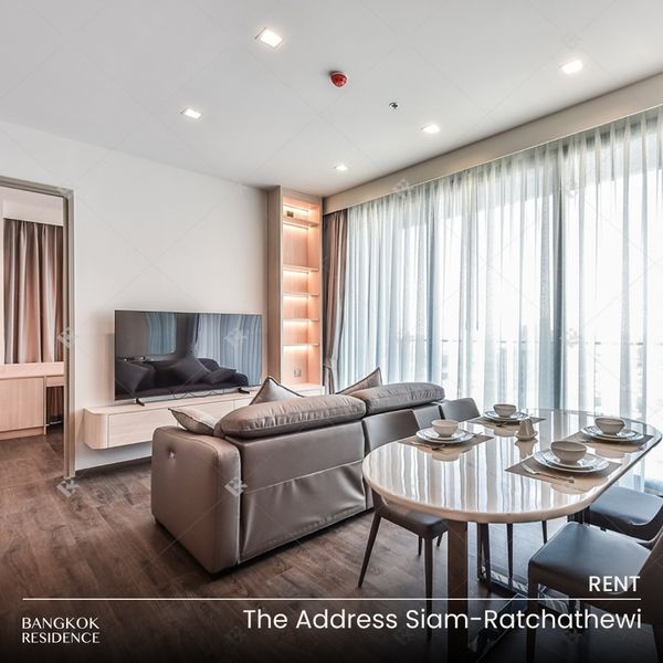 เช่าคอนโด 🌇 The Address Siam-Ratchathewi 3นอน 86ตรม 100K 💫 ห้องสวยบนชั้นสูง แต่งครบ ใกล้ BTS ราชเทวี 